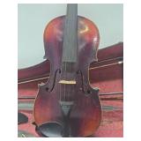 Antique Joseph Guarnerius Copy Grand Solo Violin w/Case & 2 Bows