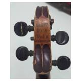 Antique Joseph Guarnerius Copy Grand Solo Violin w/Case & 2 Bows