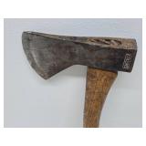 Very Cool Old Vintage COLLINS Axe w/Original Collins Hickory Handle & Head Cover