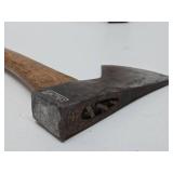 Very Cool Old Vintage COLLINS Axe w/Original Collins Hickory Handle & Head Cover