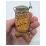 Vintage Hand Carved German Black Forest Wood Smoking Pipe w/Stag or Elk