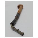 Vintage Hand Carved German Black Forest Wood Smoking Pipe w/Stag or Elk