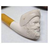3 Antique Meerschaum Smoking Pipes