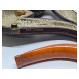 3 Antique Meerschaum Smoking Pipes