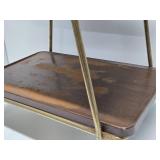 Mid Century 3-Tier Rolling Service Cart