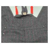 Excellent Like-New Vintage WOOLRICK Wool Bibs / Overalls