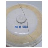 Old Vintage MCCORMICK DEERING Stoneware Lye Crock or Container w/Original Lid