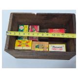 Vintage WINCHESTER Advertising Crate w/Old Ammo Boxes