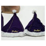 Group of CROWN ROYAL Santa Hats