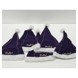 Group of CROWN ROYAL Santa Hats
