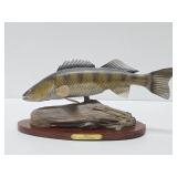 Outstanding Hand Carved Wood Walleye Fish Decoy by Renowned Wood Carver Dave Constantine