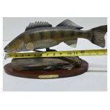 Outstanding Hand Carved Wood Walleye Fish Decoy by Renowned Wood Carver Dave Constantine