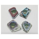 Set of 4 Mini Classic Baseball Stadiums