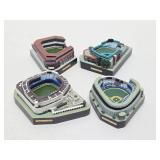 Set of 4 Mini Classic Baseball Stadiums