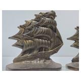 Pair of Old Vintage Cast Iron OLD IRONSIDES Bookends