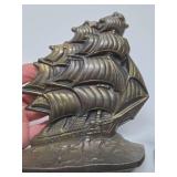 Pair of Old Vintage Cast Iron OLD IRONSIDES Bookends