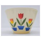 Greta Looking Vintage FIRE KING Flower Bowl