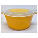 2 Vintage PYREX Sunflower Baking Dishes w/Lids