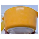 2 Vintage PYREX Sunflower Baking Dishes w/Lids