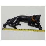 Large 18" Vintage Mid Century Ceramic Jaguar Sculpture