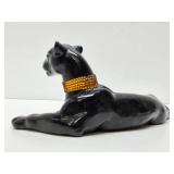 Large 18" Vintage Mid Century Ceramic Jaguar Sculpture