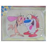 New in Packaging REN & STIMPY Folding Metal Tray