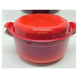 2 Cast Iron Enamel Dutch Ovens - Made in France