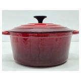 2 Cast Iron Enamel Dutch Ovens - Made in France