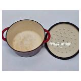 2 Cast Iron Enamel Dutch Ovens - Made in France