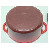 2 Cast Iron Enamel Dutch Ovens - Made in France