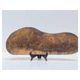 Excellent Vintage Burled Wood Long Centerpiece Bowl