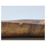 Excellent Vintage Burled Wood Long Centerpiece Bowl