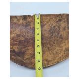 Excellent Vintage Burled Wood Long Centerpiece Bowl