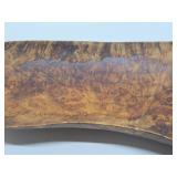Excellent Vintage Burled Wood Long Centerpiece Bowl