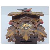 Vintage Black Forest Carved Wood Cuckoo Clock w/Birds