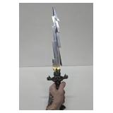 Very Cool Gothic Style "Lightning Bolt" Bladed Dagger or Short Sword - 23.5" Length