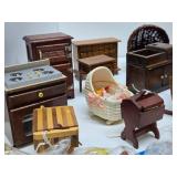 Very Nice Lot of Wooden etc Doll Furniture