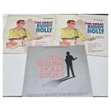 Group of Vintage BUDDY HOLLY Vinyl Records