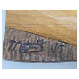 Very Cool Relief Carved Walnut Woodcarving by Marv Meyer