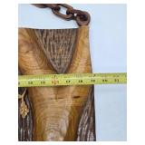 Very Cool Relief Carved Walnut Woodcarving by Marv Meyer