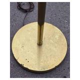 Working Vintage Mid Century Brass 3-Shade Orb Floor Lamp