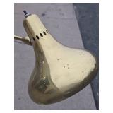 Working Vintage Mid Century Brass Dual Pierced Shade Floor Lamp