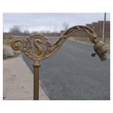 Antique Art Nouveau Floor/Bridge Lamp w/Seahorse Design