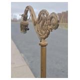 Antique Art Nouveau Floor/Bridge Lamp w/Seahorse Design