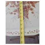 Nice Set of 4 Mid Century Metal Toleware TV Trays w/Stands