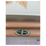 Nice Set of 4 Mid Century Metal Toleware TV Trays w/Stands