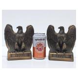 Vintage Brass Patriotic Eagle Bookend Set