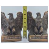 Vintage Brass Patriotic Eagle Bookend Set