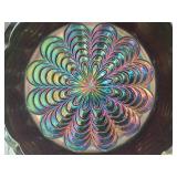 Nice Group of 5 Vintage Dugan Carnival Glass Pedestal Bowls