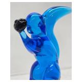 Vintage FM KONSTGLAS Blue Birds & Squirrel - Sweden